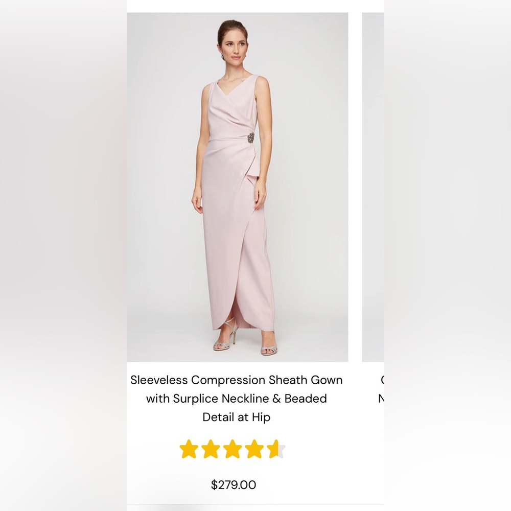 Alex Evenings Pink Mother of the Bride dress